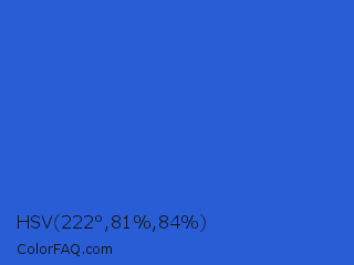 HSV 222°,81%,84% Color Image