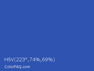 HSV 223°,74%,69% Color Image