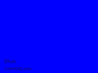 HSV 240°,100%,100% Blue Color Image