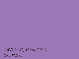 HSV 276°,34%,71% Color Image