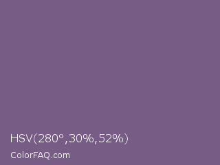 HSV 280°,30%,52% Color Image