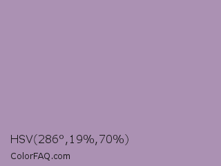 HSV 286°,19%,70% Color Image