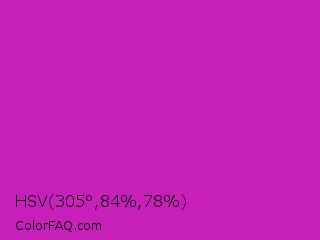 HSV 305°,84%,78% Color Image