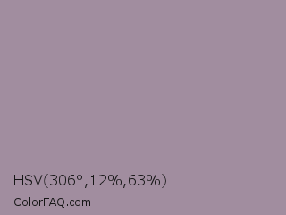 HSV 306°,12%,63% Color Image