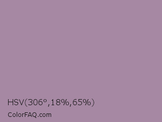 HSV 306°,18%,65% Color Image