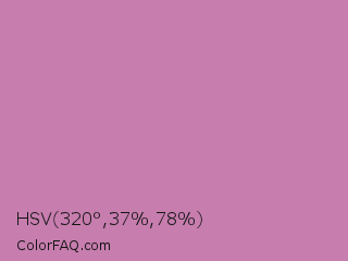 HSV 320°,37%,78% Color Image