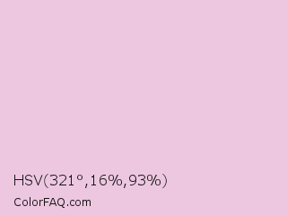 HSV 321°,16%,93% Color Image