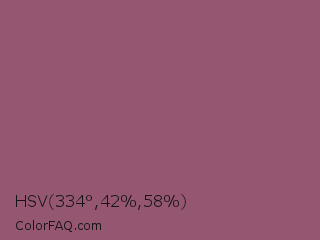HSV 334°,42%,58% Color Image