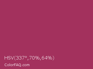 HSV 337°,70%,64% Color Image