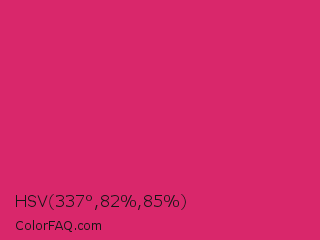 HSV 337°,82%,85% Color Image