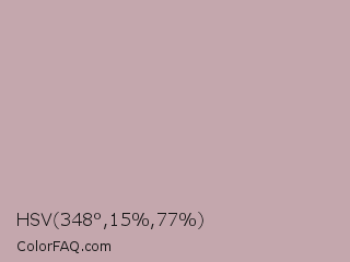 HSV 348°,15%,77% Color Image