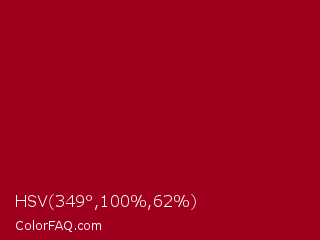 HSV 349°,100%,62% Color Image