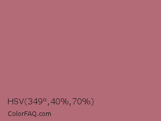 HSV 349°,40%,70% Color Image