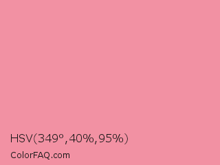 HSV 349°,40%,95% Color Image
