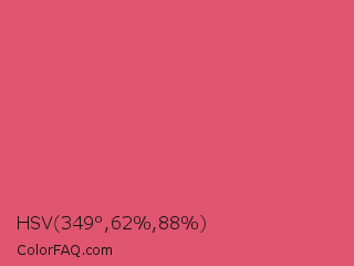 HSV 349°,62%,88% Color Image