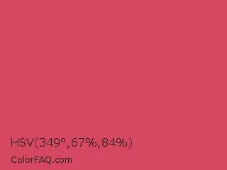 HSV 349°,67%,84% Color Image
