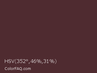 HSV 352°,46%,31% Color Image