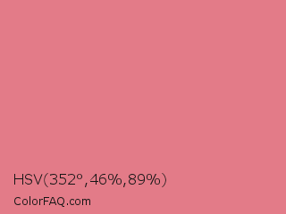 HSV 352°,46%,89% Color Image