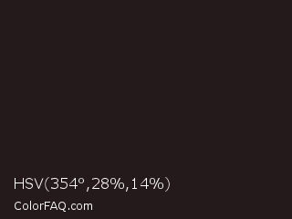 HSV 354°,28%,14% Color Image