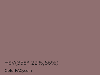 HSV 358°,22%,56% Color Image