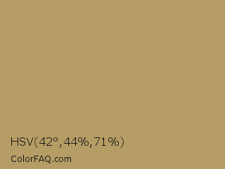 HSV 42°,44%,71% Color Image
