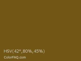 HSV 42°,80%,45% Color Image