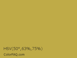 HSV 50°,63%,75% Color Image