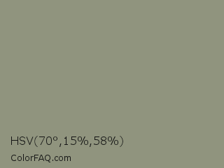 HSV 70°,15%,58% Color Image