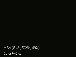 HSV 84°,50%,4% Color Image