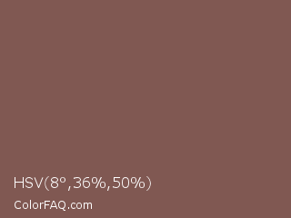 HSV 8°,36%,50% Color Image