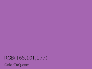 RGB 165,101,177 Color Image