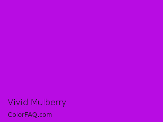 RGB 184,12,227 Vivid Mulberry Color Image
