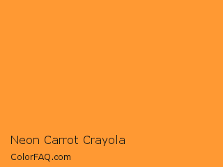 RGB 255,153,51 Neon Carrot Crayola Color Image