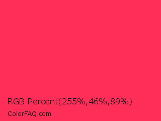 RGB Percent 100%,18%,35% Color Image