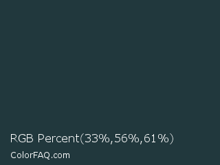 RGB Percent 13%,22%,24% Color Image