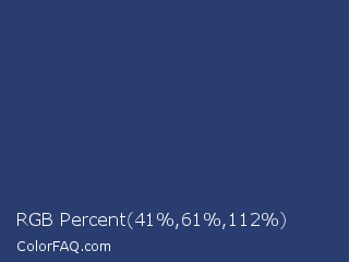 RGB Percent 16%,24%,44% Color Image
