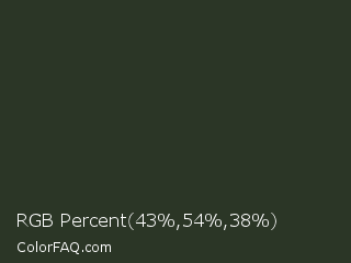 RGB Percent 17%,21%,15% Color Image