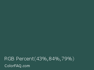 RGB Percent 17%,33%,31% Color Image
