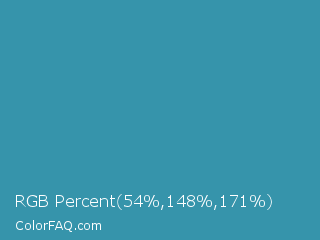RGB Percent 21%,58%,67% Color Image