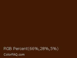 RGB Percent 26%,11%,2% Color Image