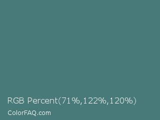 RGB Percent 28%,48%,47% Color Image