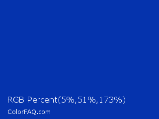 RGB Percent 2%,20%,68% Color Image