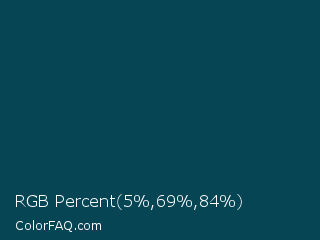 RGB Percent 2%,27%,33% Color Image