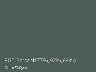 RGB Percent 30%,36%,35% Color Image