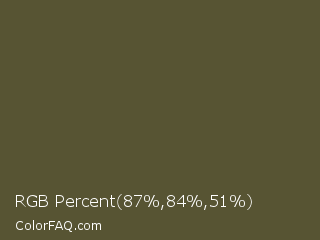 RGB Percent 34%,33%,20% Color Image