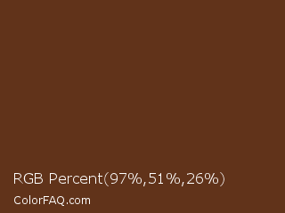RGB Percent 38%,20%,10% Color Image