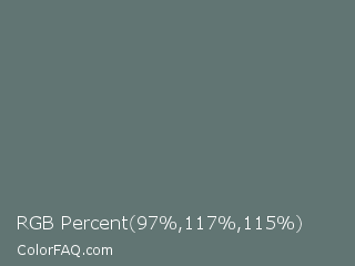 RGB Percent 38%,46%,45% Color Image