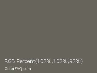 RGB Percent 40%,40%,36% Color Image