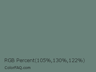 RGB Percent 41%,51%,48% Color Image