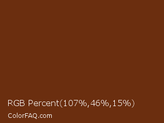 RGB Percent 42%,18%,6% Color Image